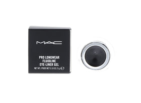 MAC Fluidline Blacktrack pot front view showing compact packaging and bold black shade