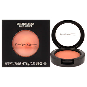 MAC Gingerly front compact showing pan and product label for easy identification and portability