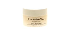 MAC Hyper Real SkinCanvas on vanity styled with brushes showing prep-for-makeup benefit