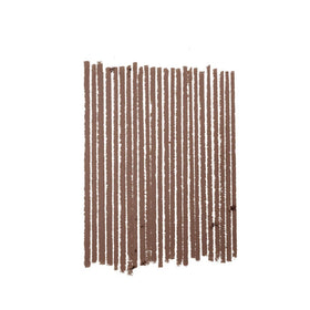 MAC lip pencil texture swatch on skin showing consistent neutral brown payoff