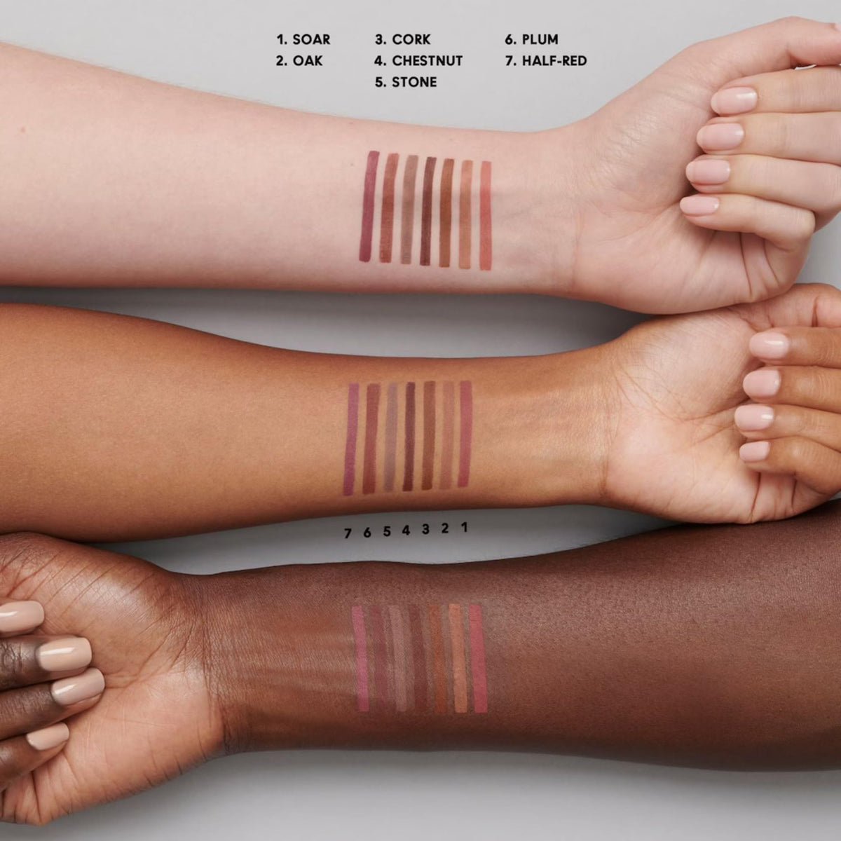 MAC lip pencil on vanity with other cosmetics showing everyday styling versatility