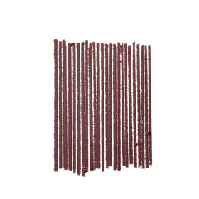 MAC lip pencil Mahogany swatch on hand showing pigmented color payoff