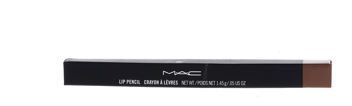 MAC lip pencil Oak front view showing sleek packaging and shade