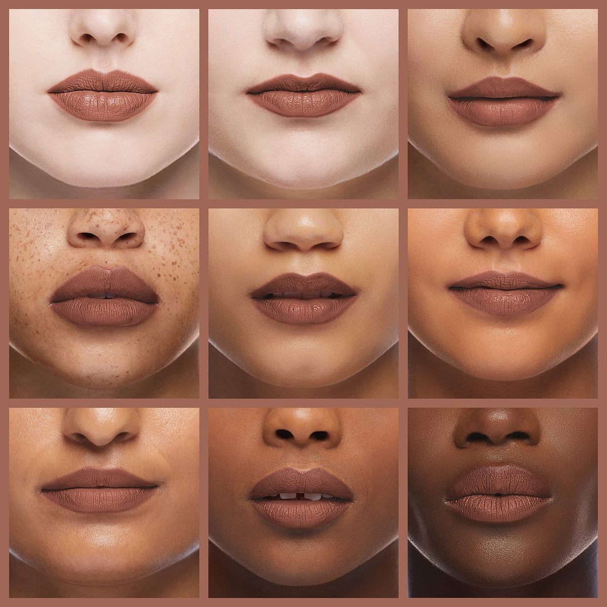 MAC lip pencil Oak beside matching lipstick showing coordinated pairing