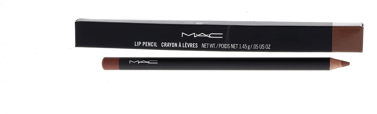 MAC lip pencil Oak swatch on skin showing true beige-brown tone