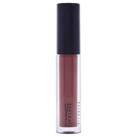 MAC LipGlass applicator detail with wand, precise application benefit