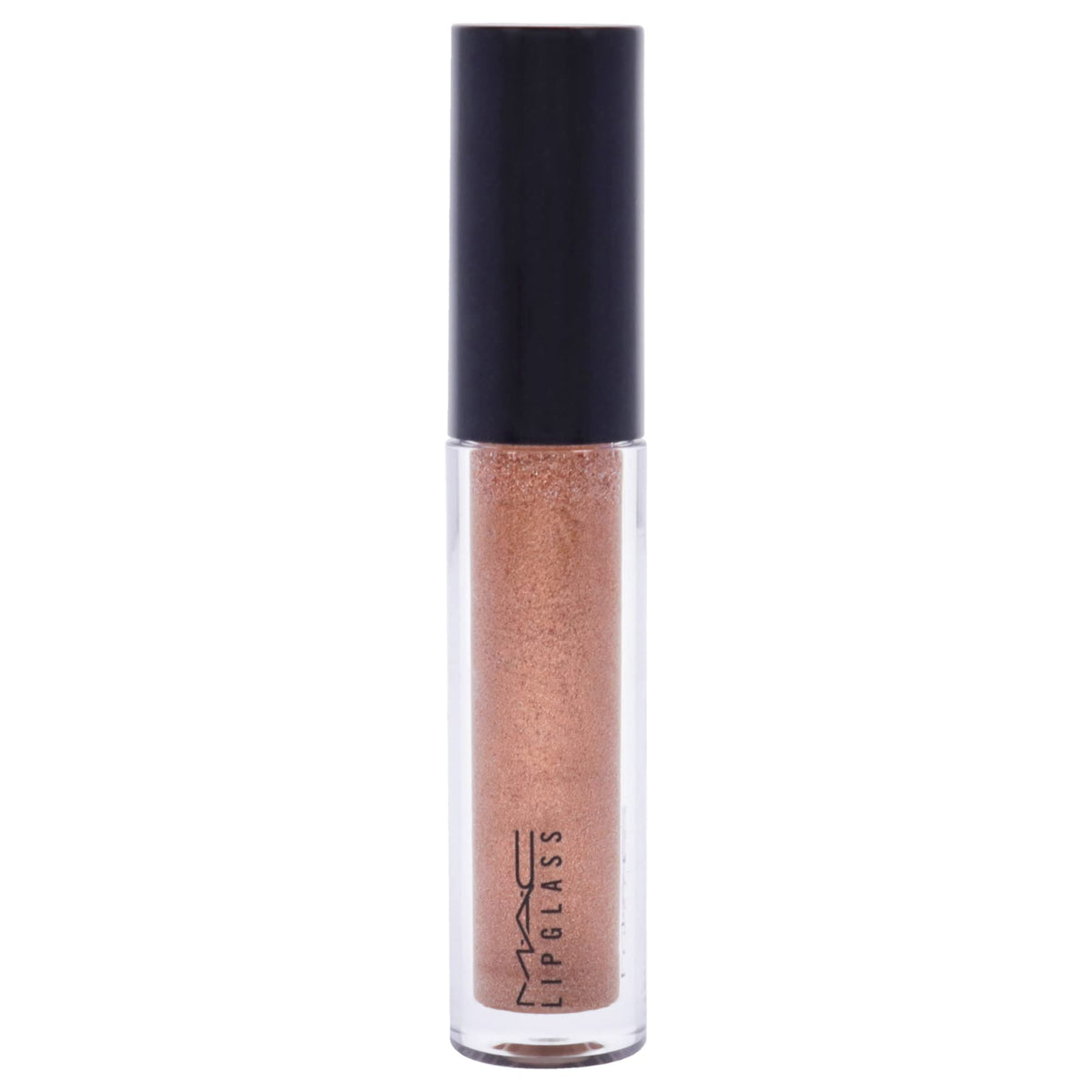 MAC Lipglass doe-foot applicator displaying product pickup for precise application