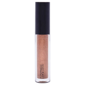 MAC Lipglass doe-foot applicator displaying product pickup for precise application