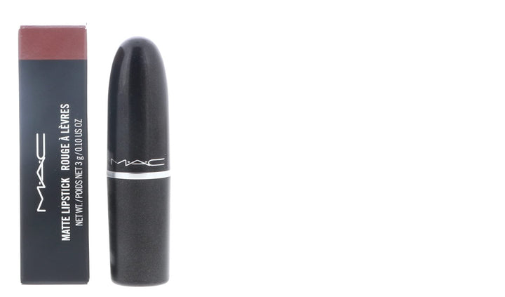 MAC lipstick front view showing tube and compact design benefit portability