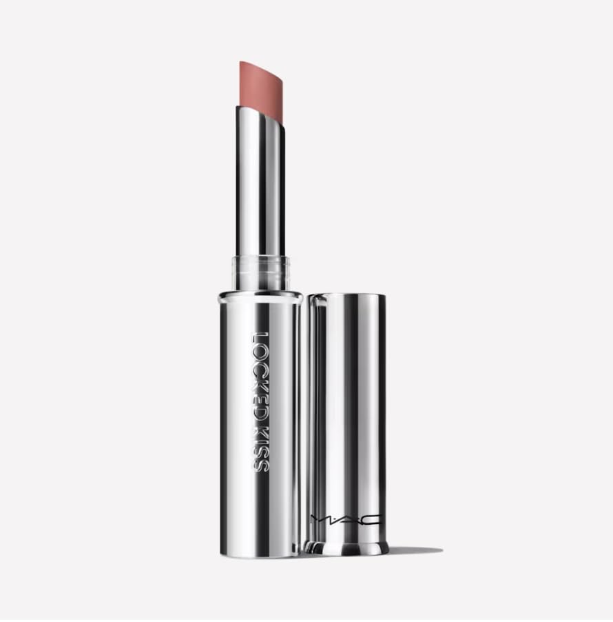 MAC Locked Kiss front packaging showing bold shade and sleek tube, easy identification