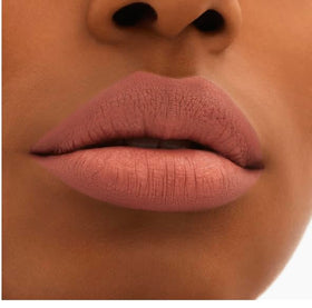 MAC Locked Kiss open cap label detail showing shade name and product authenticity