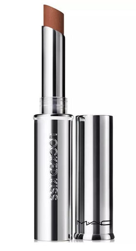 MAC Locked Kiss front packaging showing compact tube and shade label for easy identification
