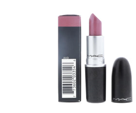MAC lipstick Syrup on lips demonstrating glossy, natural finish