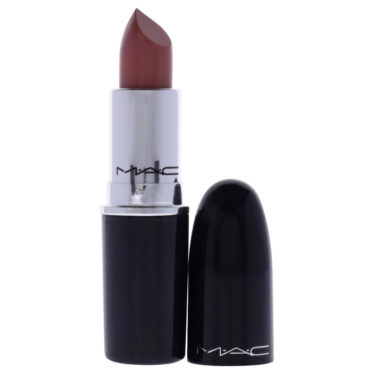 close-up of MAC Lustreglass texture highlighting smooth, glossy finish and nourishing oils for soft lips