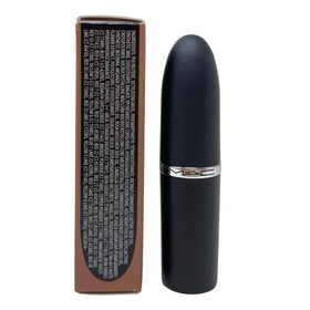MAC open tube beside coin showing 0.12 oz size and portable makeup convenience