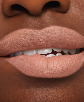 MAC Macximal Honeylove texture closeup demonstrating creamy matte feel