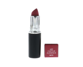 MAC Macximal lipstick applied on model lips demonstrating smooth coverage benefit