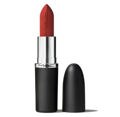 MAC Macximal Silky Matte front packaging showing Chili shade and long-wear benefit