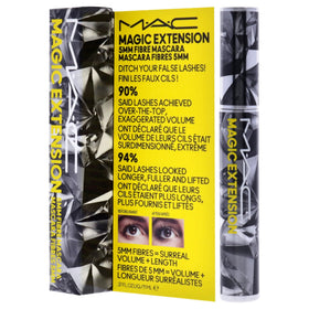 MAC Magic Extension applied on model lashes showcasing visible extension effect and bold volume