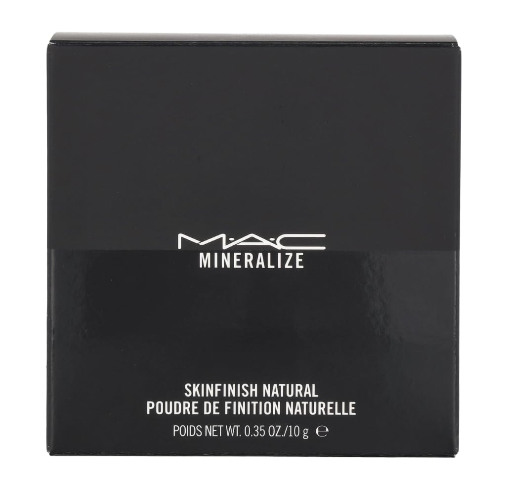 MAC Mineralize Skinfinish brush in use on skin demonstrating natural matte finish
