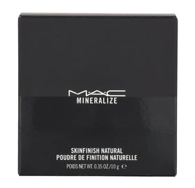 MAC Mineralize Skinfinish brush in use on skin demonstrating natural matte finish