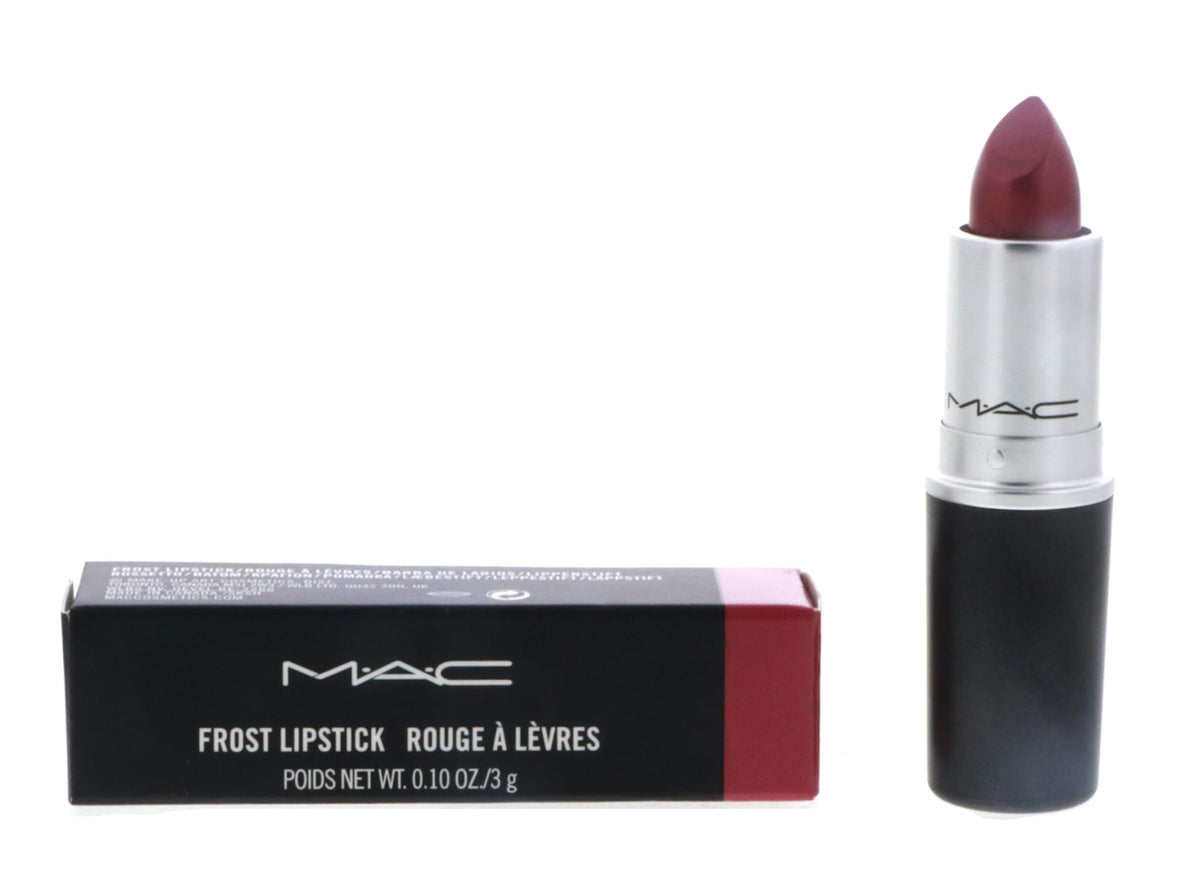 MAC lipstick front packaging showing elegant compact and shade identification