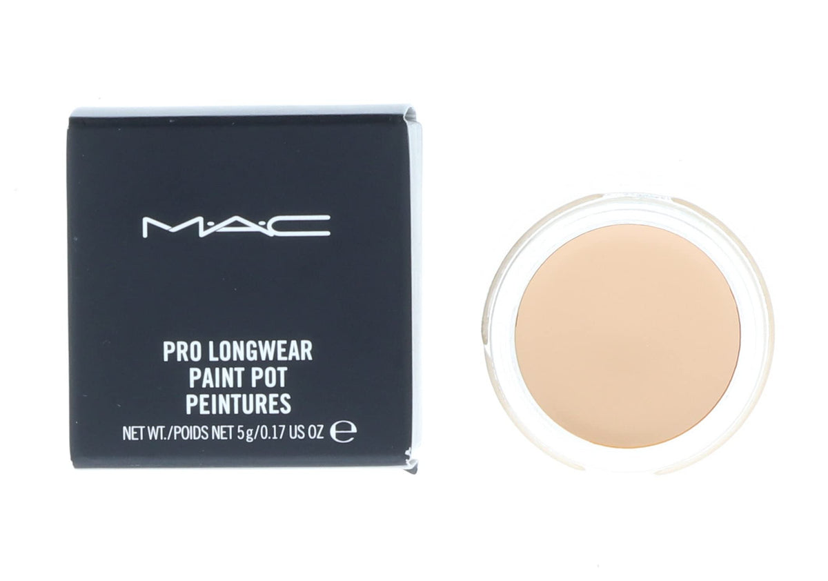 MAC Paint Pot Soft Ochre front jar showing label and compact packaging for accurate shade choice