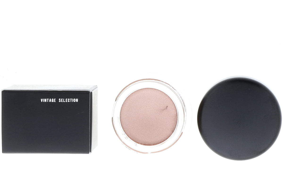 MAC paint pot swatch on forearm showing true shade and blendable payoff