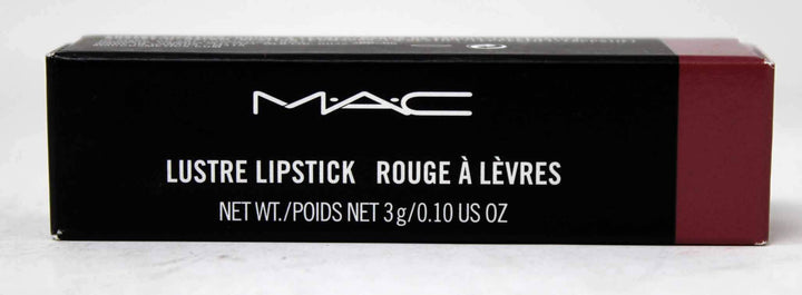 MAC plum Syrup front packaging showing tube and shade swatch for instant color choice