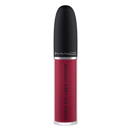 MAC front packaging showing deep berry shade and compact tube for clear identification