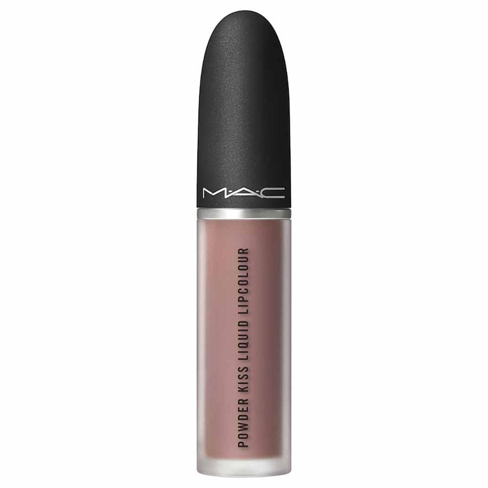 MAC front packaging showing tube and shade label, clear product info benefit