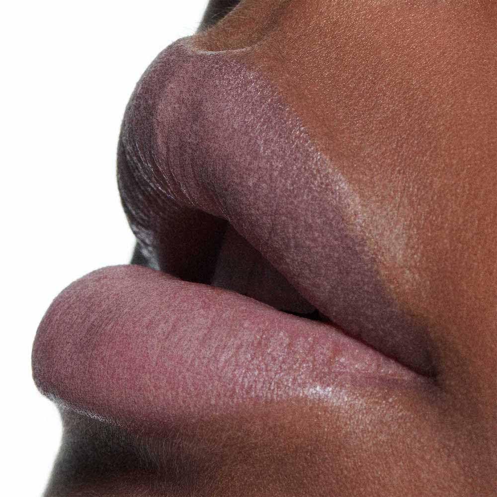 MAC mousse-like texture on fingertip highlighting whipped formula benefit