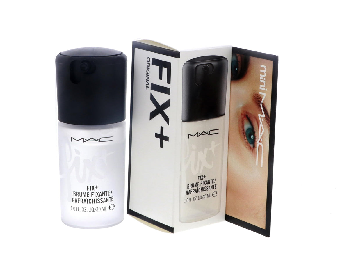 MAC bottle inside a makeup bag lifestyle shot highlights portability and quick touch-ups
