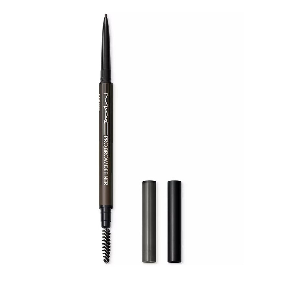MAC Pro Brow Definer front packaging showing slim pencil and shade name, professional finish