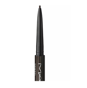 MAC Pro Brow Definer texture swatch showing true Spiked color payoff and smooth application