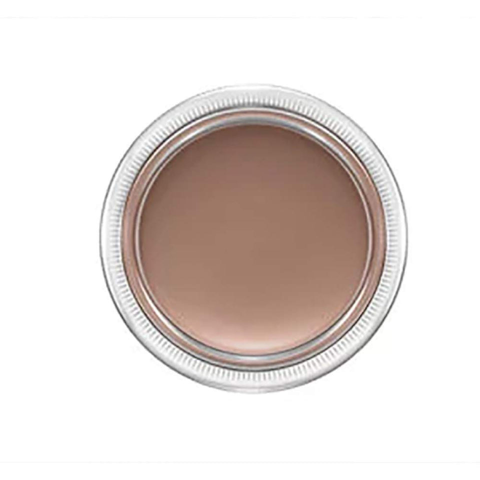 MAC Pro Longwear Paint Pot front view showing compact packaging and clear shade
