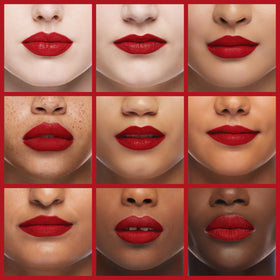 MAC Ruby Woo packaging and label showing product name and color accuracy