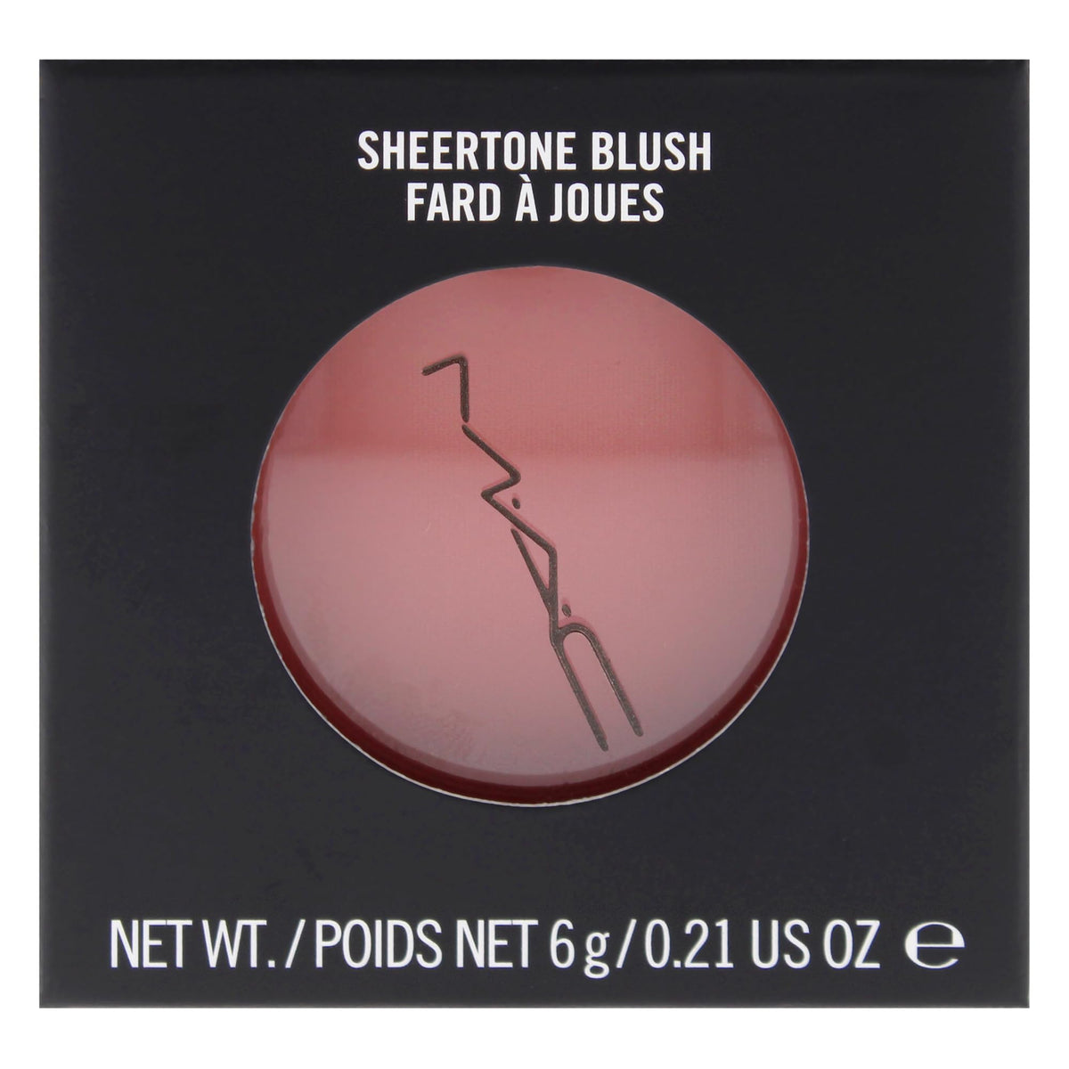 MAC Sheertone Blush applied with brush demonstrating smooth blending benefit