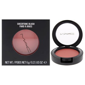 MAC Sheertone Blush front pan showing beige-pink shade and even finish