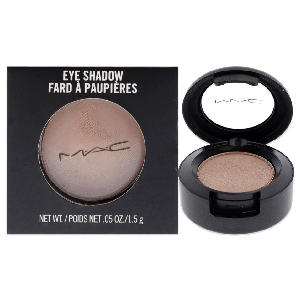 MAC small eyeshadow front packaging showing compact pan and color benefit