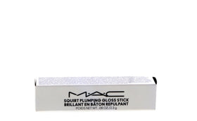 MAC Squirt gloss in hand demonstrating travel-size convenience and easy application