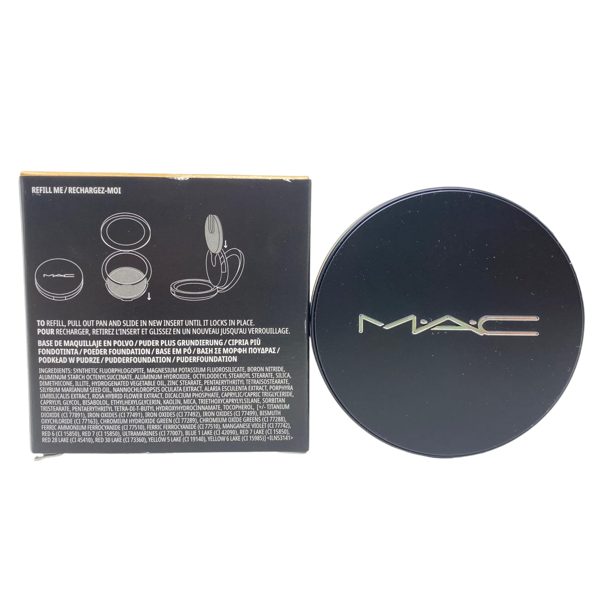 M·A·C Studio Fix in use on light skin demonstrating quick oil control and natural-looking coverage