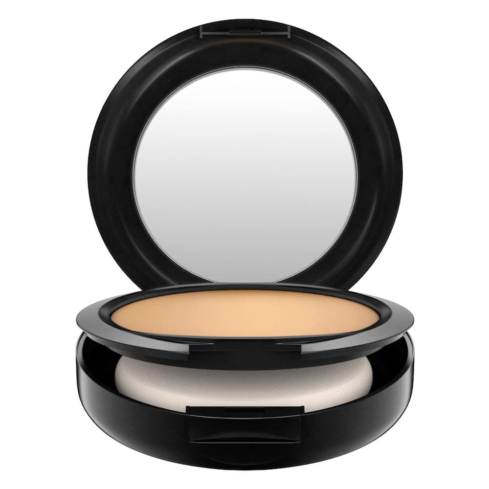 MAC compact front packaging showing product and shade label for easy selection