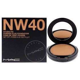MAC compact front view showing packaging and shade NW40 for quick identification and portability