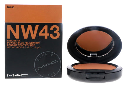 MAC Studio Fix compact front view showing sleek packaging and travel-ready design