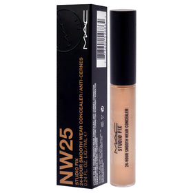 MAC Studio Fix concealer NW25 tucked in makeup bag for longwear, travel-ready convenience