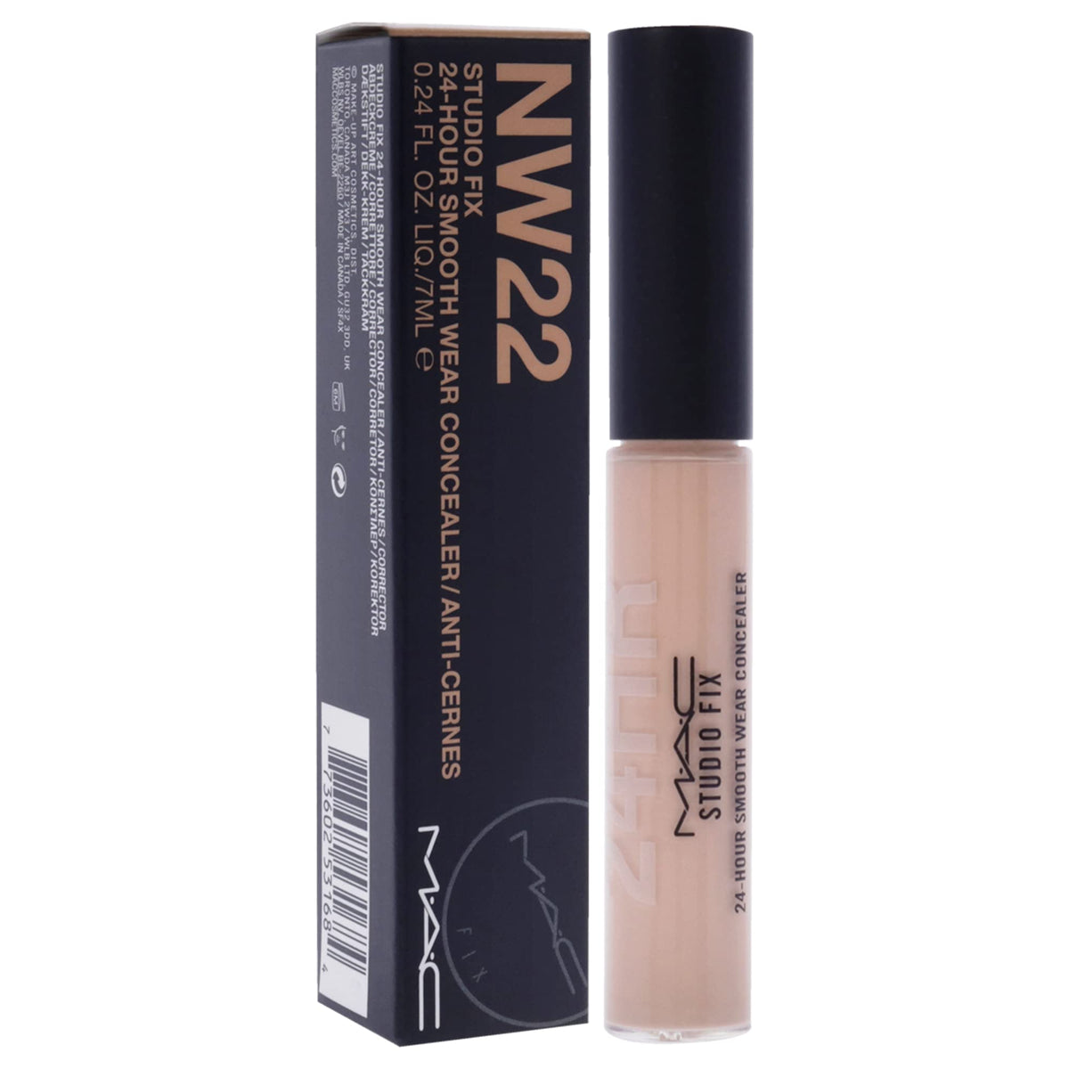 MAC Studio Fix swatch on skin showing smooth blend and buildable coverage