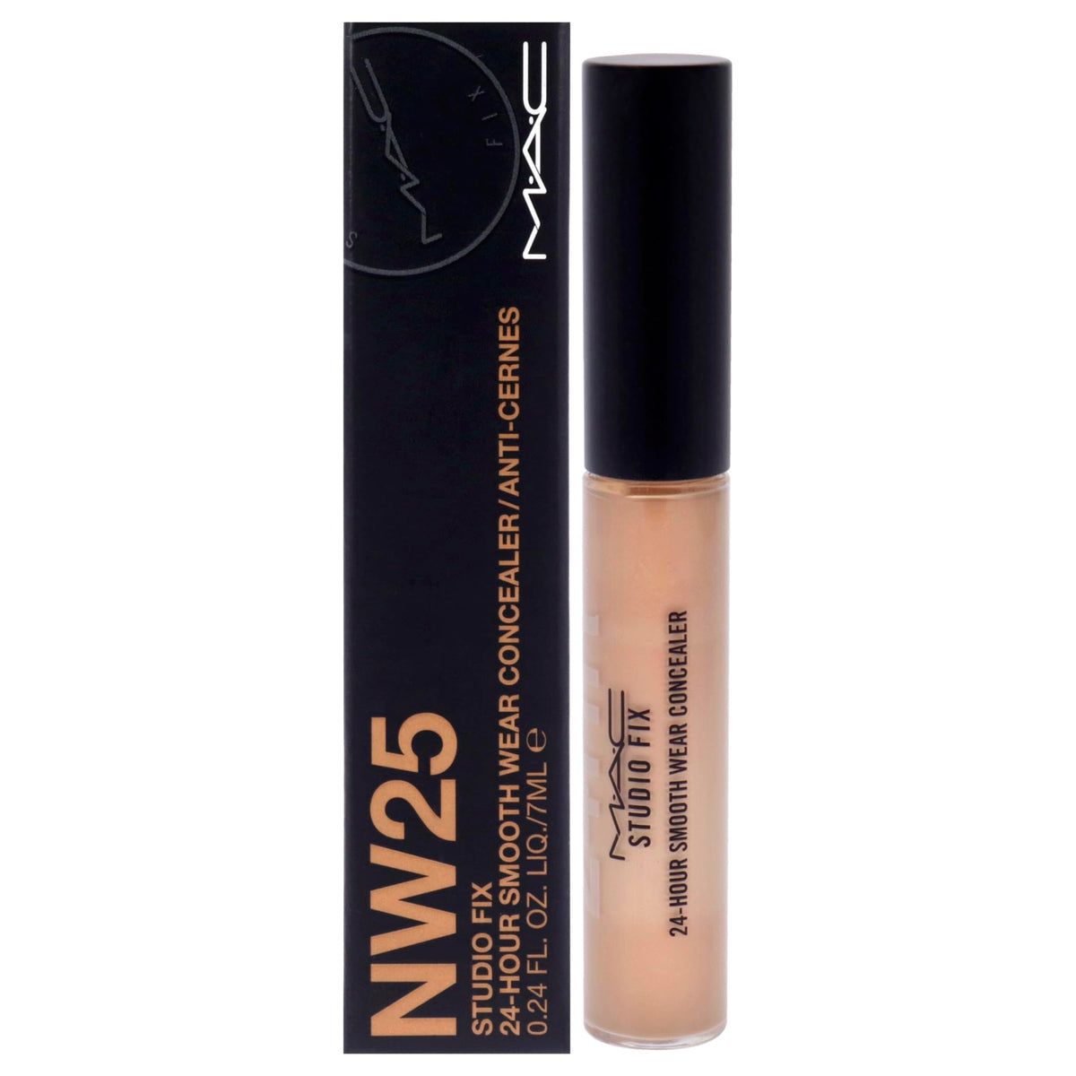 MAC Studio Fix concealer NW25 front packaging showing tube and label for reliable coverage