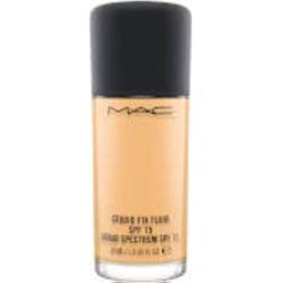 MAC Studio Fix Fluid front bottle view shows shade N4.75 and compact travel-friendly packaging