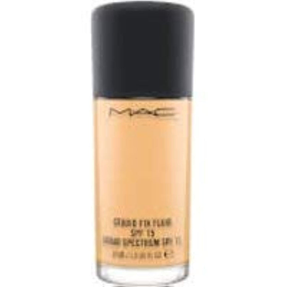 MAC Studio Fix Fluid front bottle view shows shade N4.75 and compact travel-friendly packaging